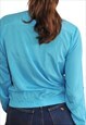 VINTAGE 90S Y2K LIGHTWEIGHT BLUE ZIPPER JACKET