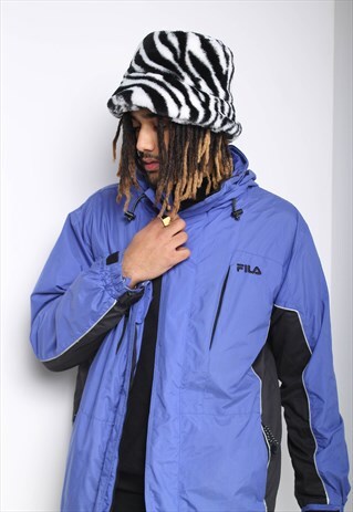 VINTAGE FILA PADDED COAT BLUE