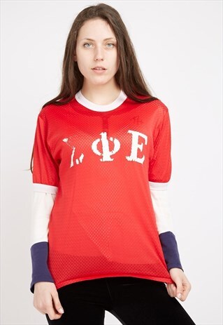 VINTAGE RED DOWNER WEAR JERSEY
