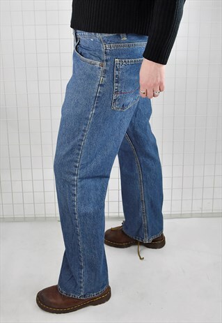 VINTAGE 90S TOMMY HILFIGER LOW RISE STRAIGHT LEG JEANS 33/30