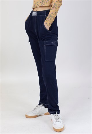 VINTAGE 90S EVERLAST NAVY TRACKSUIT BOTTOMS