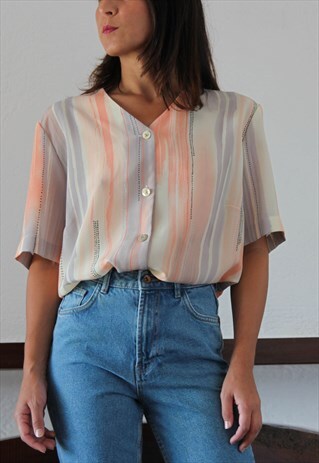 ORANGE GRAY SHIRT.