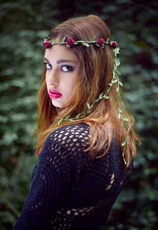 FLOWER CROWN, FLORAL CROWN, FLOWER GARLAND, FESTIVAL CROWN