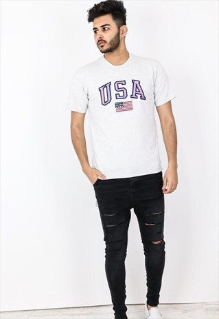 VINTAGE USA PRINT T-SHIRT
