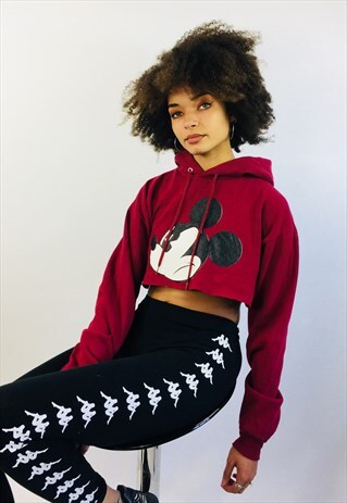 VINTAGE DISNEY CROPPED HOODIE