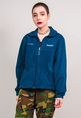 COLUMBIA VINTAGE 90'S BLUE DELOITTE FLEECE JACKET
