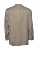 VINTAGE CHAPS WOOL BROWN CLASSIC BLAZER - M