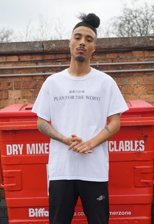 PLAN FOR THE WORST T-SHIRT IN WHITE