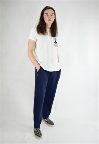 VINTAGE 90S CHRISTIAN DIOR NAVY SWEAT PANTS JOGGING BOTTOMS