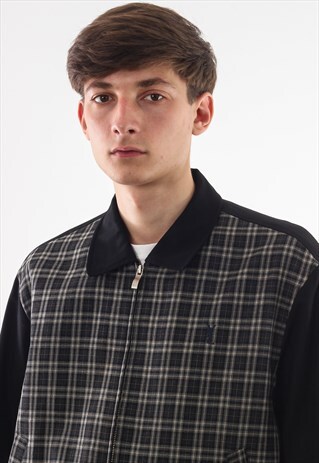 VINTAGE YVES SAINT LAURENT YSL HARRINGTON 90S BLACK WHITE