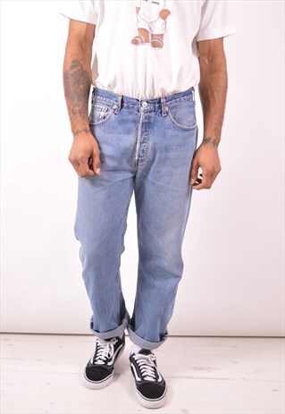 LEVI'S MENS VINTAGE JEANS W32 L34 BLUE 90S