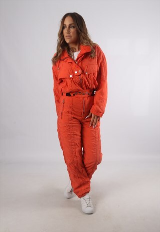 VINTAGE BELFE FULL SKI SUIT SNOW SPORTS UK S 10 (K93T)