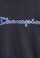 VINTAGE 90'S CHAMPION SWEATSHIRT SPELLOUT CREWNECK NAVY BLUE