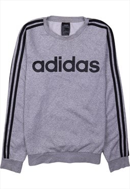 Adidas 90's Spellout Crew Neck Sweatshirt XSmall Grey