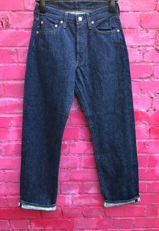 VINTAGE 90'S HIGH WAISTED BLUE LEVI'S 501 JEANS