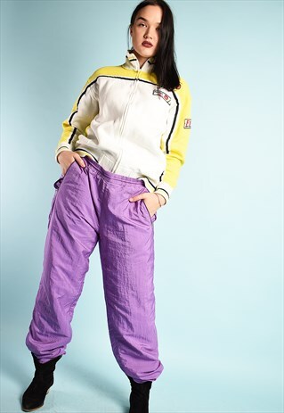 90'S RETRO ATHLEISURE SPORTS TRACKSUIT BOTTOMS JOGGERS PANTS