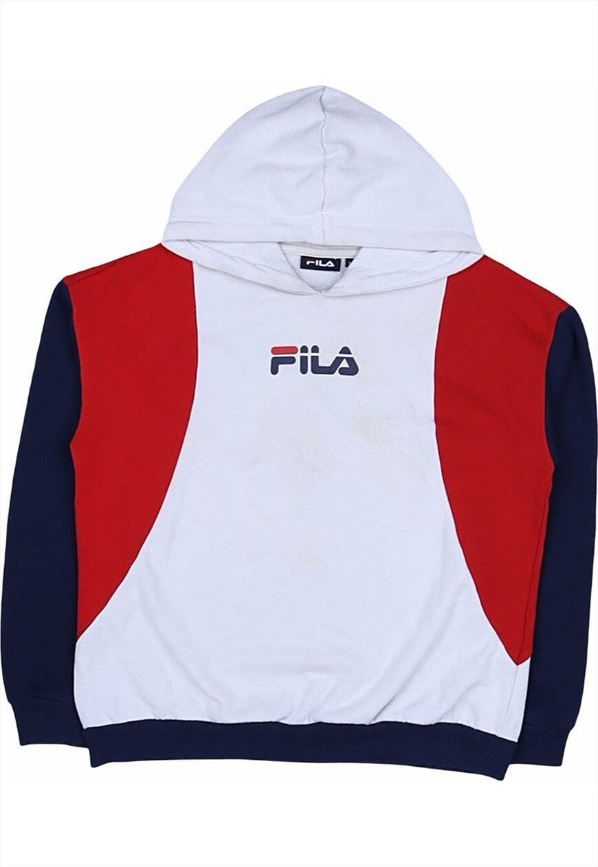 Fila red white shop and blue hoodie