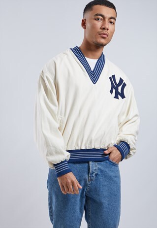 VINTAGE YANKEES V-NECK SWEATSHIRT