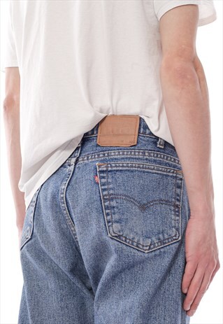 VINTAGE LEVIS 505 JEANS ACID WASH DENIM PANTS 90S BLUE