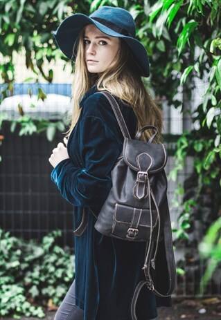 PREMIUM COCO HUNTER LEATHER BACKPACK (SMALL)