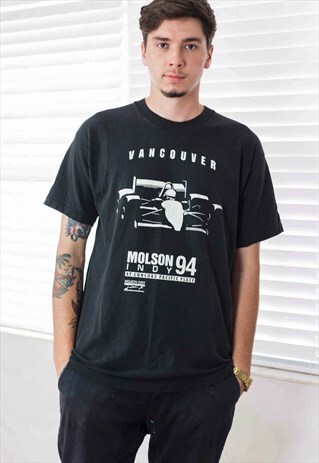 VINTAGE RACING T-SHIRT LOGO 90S L 8.5