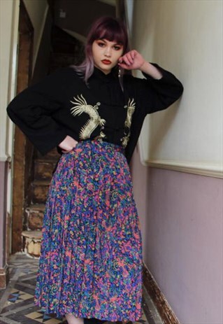 FLORAL MAXI SKIRT