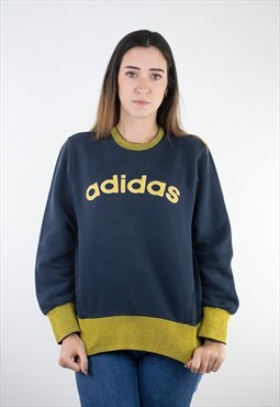 Vintage Adidas 90s Big Spellout Logo Sweatshirt Pullover