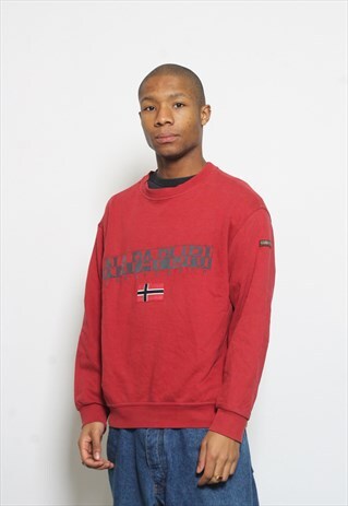 VINTAGE NAPAPIJRI SWEATSHIRT RED