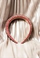 PINK TWISTED BEAD SEQUIN SPARKLE HEADBAND