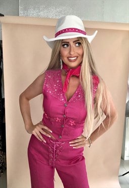 Pink Cowgirl Live Action Movie Cosplay Costume