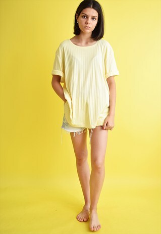 90'S RETRO PASTEL GRUNGE OVERSIZED JERSEY TOP BLOUSE TEE