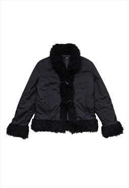  Vintage Y2K 00s penny lane winter jacket in black