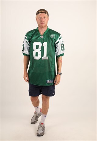 BNWT NEW YORK JETS NFL JERSEY SHIRT TOP XL GREEN REEBOK 81