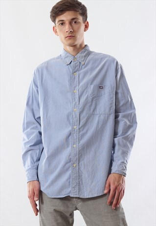 VINTAGE POLO RALPH LAUREN 90S BLUE LONG SLEEVE