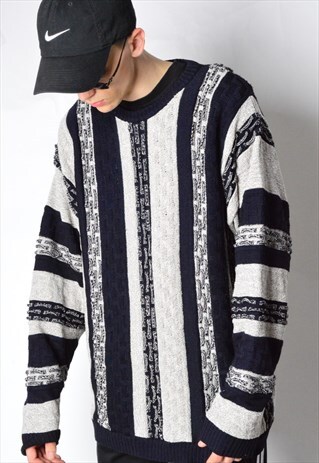 VINTAGE 90S TEXTURED KNIT JUMPER