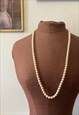 VINTAGE COSTUME PEARL LONG OR CHOKER NECKLACE