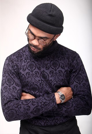 VIOLET BLUE GOTHIC TURTLENECK