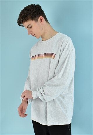 G&G UNISEX ASH/ORANGE FADE L/STEE