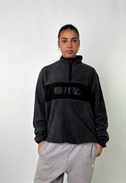 Grey 90s DKNY 1/4 Zip Sweatshirt