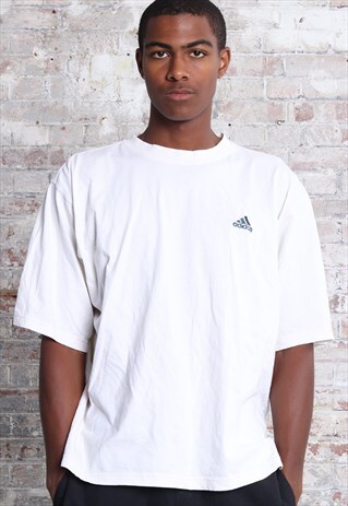 VINTAGE ADIDAS LOGO T-SHIRT WHITE
