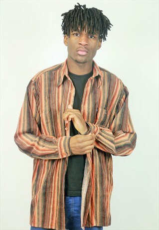 VINTAGE STRIPED CORD SHIRT