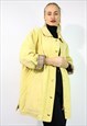 VINTAGE 90'S BURBERRY QUILTED JACKET IN YELLOW MEDIUM 