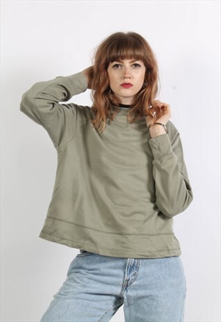 VINTAGE 90'S OVERSIZE BASICS SWEATSHIRT GREEN