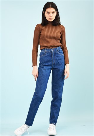 90'S RETRO HIGHWAISTED DENIM JEANS