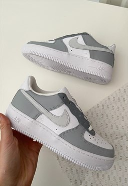 Nike Customised Grey Air Force 1 