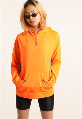 VINTAGE NIKE EMBROIDERED LOGO HOODIE