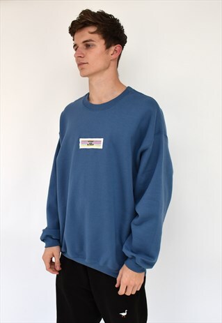 EXCLUSIVE G&G UNISEX INDIGO PATCH SWEAT