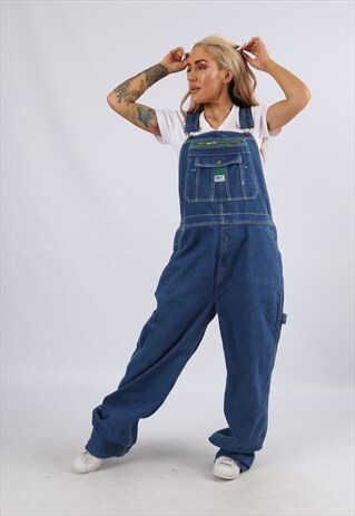 VINTAGE USA LIBERTY DENIM DUNGAREES LONG LEG 18 2XL (J5AG)