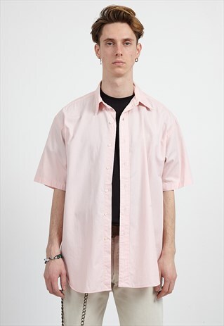 VINTAGE PINK RALPH LAUREN SHORT SLEEVE SHIRT
