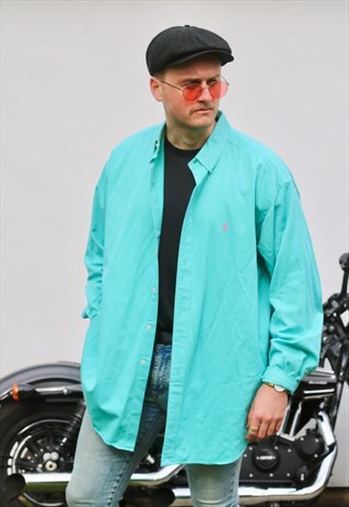 RALPH LAUREN BLAKE USA AQUA GREEN VINTAGE SHIRT